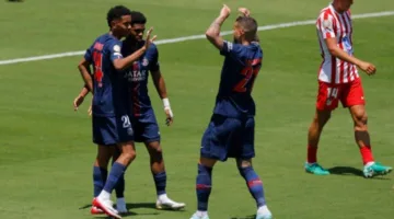 باريس سان جيرمان يتفوق على أتلتيكو مدريد بأربعة أهداف