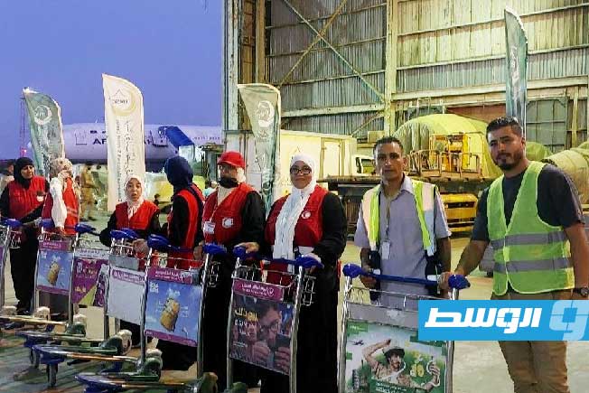 تجهيزات في المطار لاستقبال الحجاج، 15 يونيو 2025. (صفحة المطار على فيسبوك)