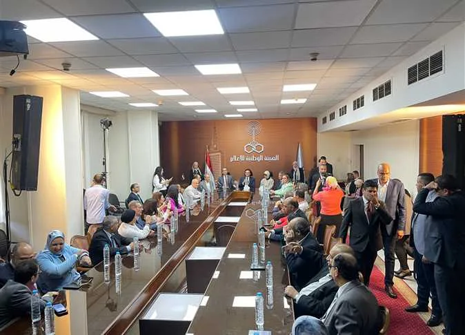 افتتاح استوديو نجيب محفوظ في «ماسبيرو» بحضور وزير الثقافة ورئيس الهيئة الوطنية للإعلام افتتاح استوديو نجيب محفوظ في «ماسبيرو» بحضور وزير الثقافة ورئيس الهيئة الوطنية للإعلام
