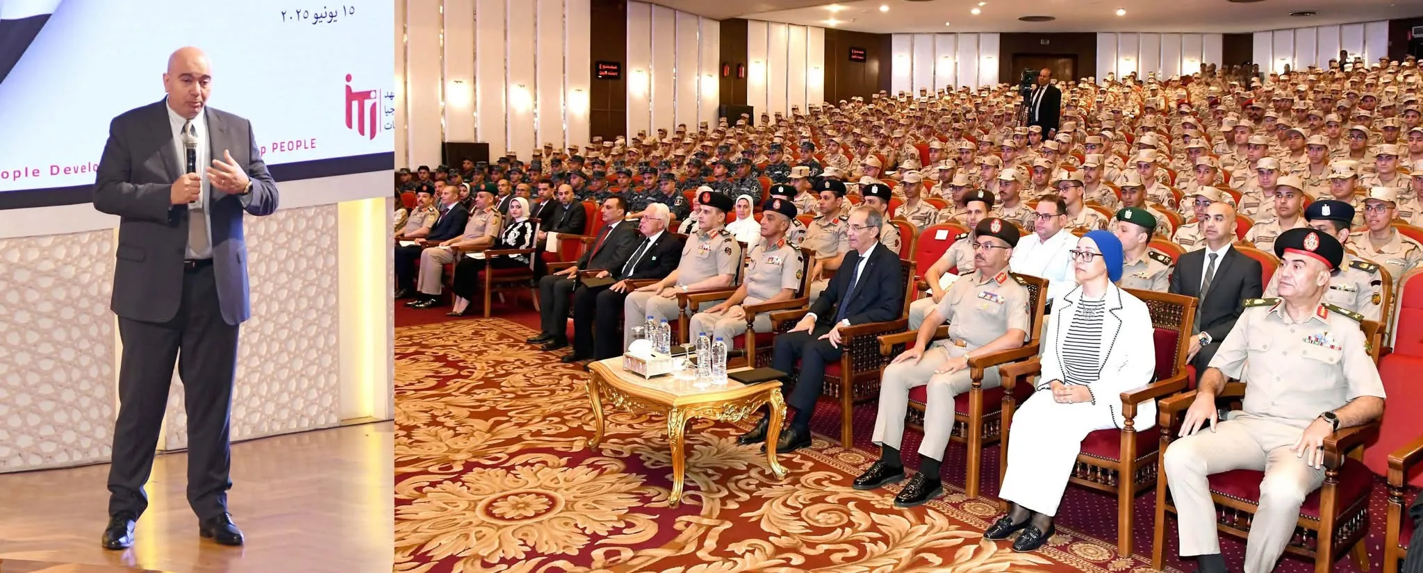 القوات المسلحة بالتعاون مع وزارة الاتصالات تعقد اجتماعاً لتعريف المجندين بمبادرة التدريب في التكنولوجيا. القوات المسلحة بالتعاون مع وزارة الاتصالات تعقد اجتماعاً لتعريف المجندين بمبادرة التدريب في التكنولوجيا.