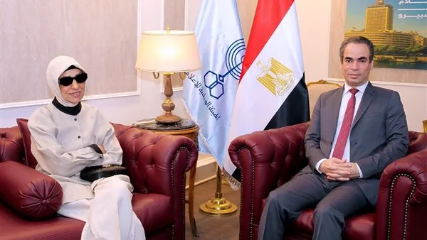 ابنة الأديب العالمي تشارك في افتتاح استوديو نجيب محفوظ بحضور أحمد المسلماني ابنة الأديب العالمي تشارك في افتتاح استوديو نجيب محفوظ بحضور أحمد المسلماني