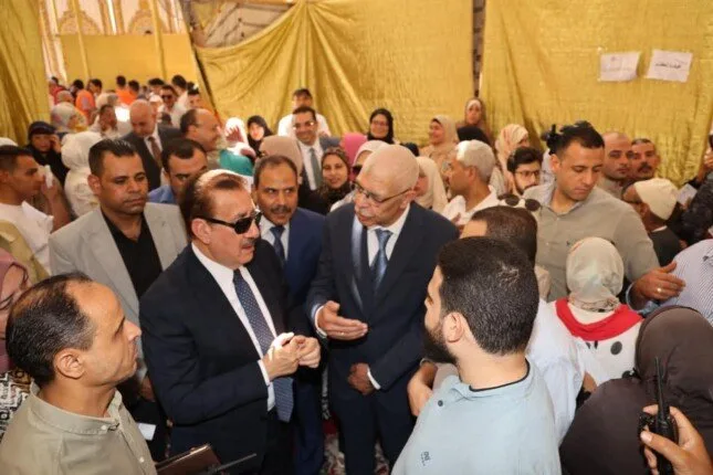 محافظ المنوفية ورئيس الجامعة يفتتحان القافلة الطبية الشاملة في منشأة سلطان محافظ المنوفية ورئيس الجامعة يفتتحان القافلة الطبية الشاملة في منشأة سلطان
