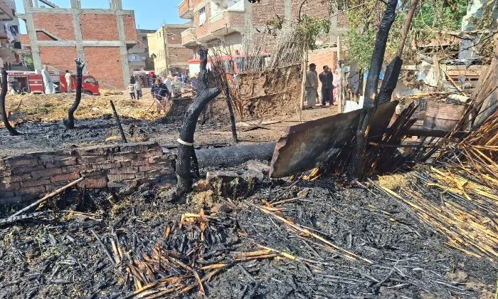 إخماد حريق في منزلين بمحافظة القليوبية