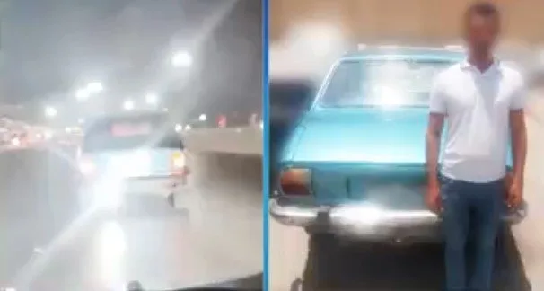 تحديد قائد سيارة خطر بسبب وضع إشارة خلفية مضاءة بشكل مفرط تحديد قائد سيارة خطر بسبب وضع إشارة خلفية مضاءة بشكل مفرط
