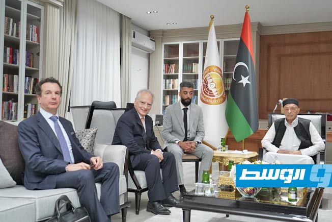 لقاء عقيلة مع القنصل اليوناني في ليبيا، الإثنين 16 يونيو 2025. (المركز الإعلامي لرئيس مجلس النواب)