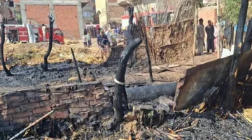 إخماد حريق في عشة ومنزلين بمدينة كفر شكر بالقليوبية