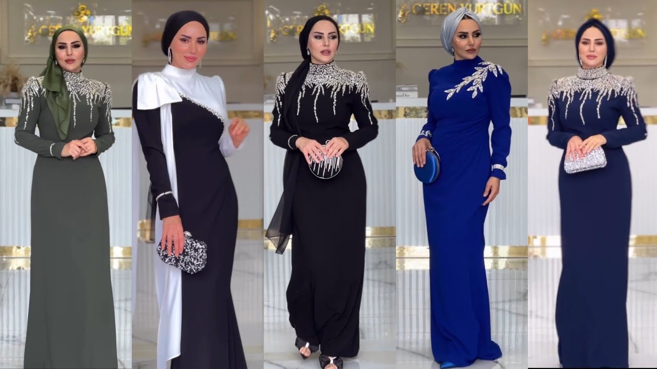 فساتين سواريه 2025 للمحجبات 🍒اجمل فساتين سواريه للمحجبات 🍒New evening dress