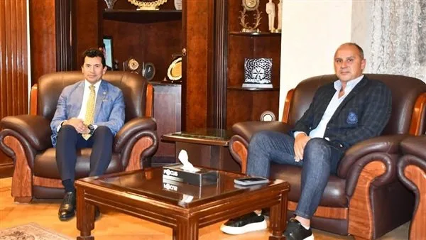 وزير الرياضة يجتمع برئيس بريزنتيشن لايف لمناقشة تنظيم معسكر جودو في العلمين وزير الرياضة يجتمع برئيس بريزنتيشن لايف لمناقشة تنظيم معسكر جودو في العلمين