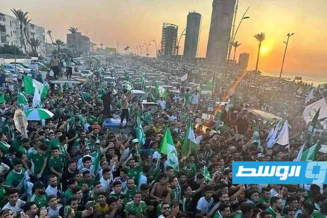 استقبال بعثة أهالي طرابلس بطلة أفريقيا لكرة السلة، الأربعاء 16 يونيو 2025. (الإنترنت)