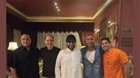 تركي آل الشيخ يلتقي بالزعيم عادل إمام ويعبر: بصحة ممتازة واستمتعت بألذ كوب شاي عنده