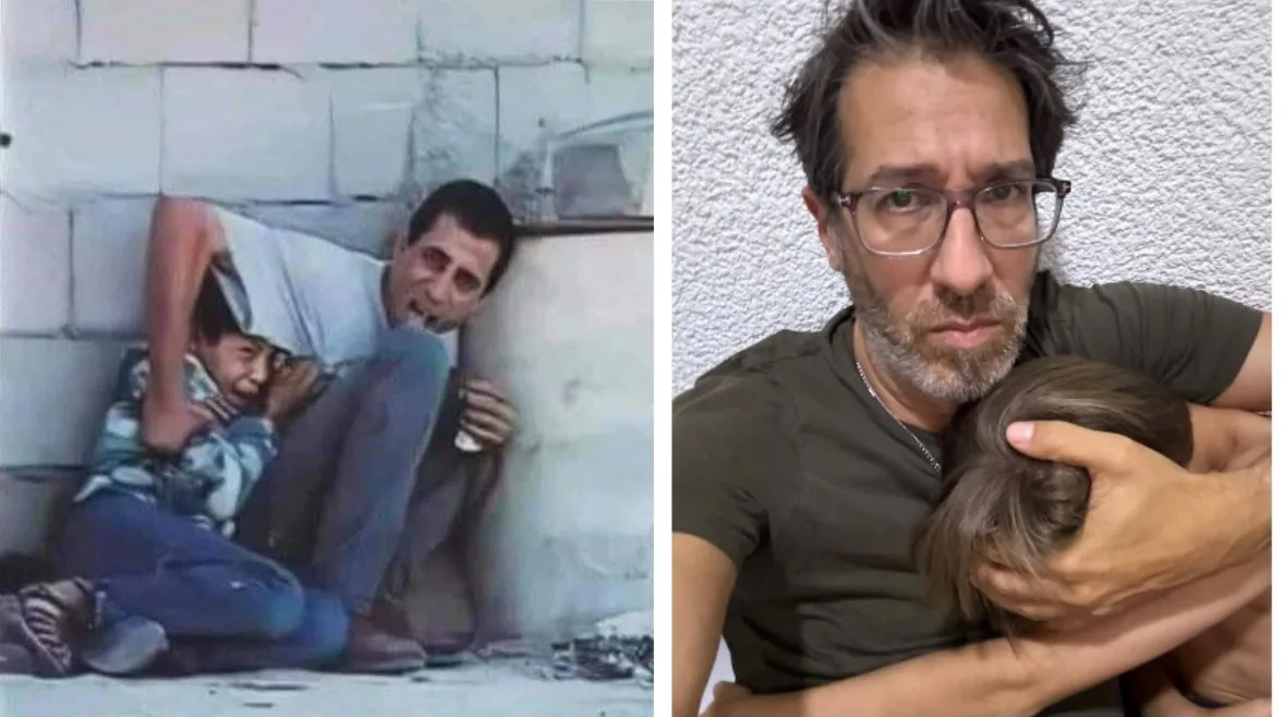 مستوطن يحتضن طفله ووالد محمد الدرة يعلق بتصريحات صادمة.. ماذا أدلى به؟ مستوطن يحتضن طفله ووالد محمد الدرة يعلق بتصريحات صادمة.. ماذا أدلى به؟