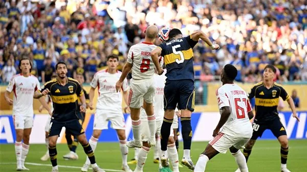 كأس العالم للأندية: بنفيكا يسجل تعادلًا في اللحظات الأخيرة أمام بوكا جونيورز في مواجهة مثيرة. كأس العالم للأندية: بنفيكا يسجل تعادلًا في اللحظات الأخيرة أمام بوكا جونيورز في مواجهة مثيرة.