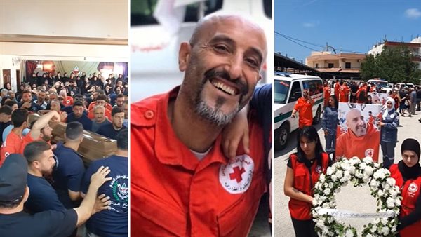 وداع مؤثر وحزين للمتطوع الشاب نايف مكنا من الصليب الأحمر، الذي dedicated his life to humanitarian work.
