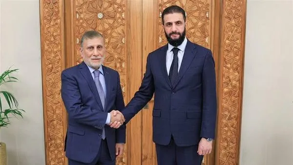 الرئيس السوري يستضيف المبعوث الخاص لرئيس وزراء العراق. الرئيس السوري يستضيف المبعوث الخاص لرئيس وزراء العراق.