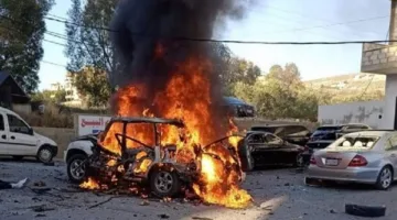 غارة جوية إسرائيلية تستهدف مركبة في جنوب لبنان