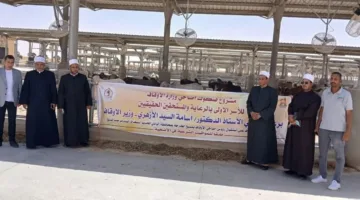 الـ’أوقاف’ تستمر في استلام رؤوس الأضاحي المستوردة تحضيرًا لعيد الأضحى