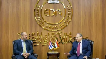رئيس هيئة الدواء يستقبل سفير كوبا لمناقشة فرص التعاون في صناعة الأدوية