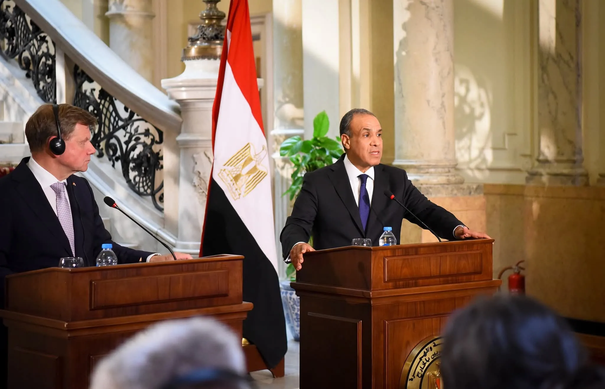 وزير الخارجية والهجرة يعقد مباحثات سياسية مع نظيره الألماني وزير الخارجية والهجرة يعقد مباحثات سياسية مع نظيره الألماني