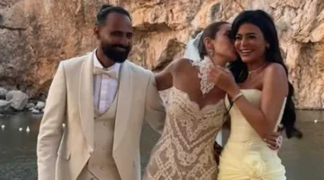 “عروسة فريدة للغاية”.. أسماء جلال تشارك أمينة خليل في زفافها الثاني باليونان