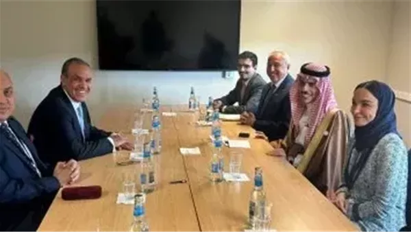 وزير الخارجية يناقش مع نظيره السعودي مستجدات الوضع في قطاع غزة وزير الخارجية يناقش مع نظيره السعودي مستجدات الوضع في قطاع غزة