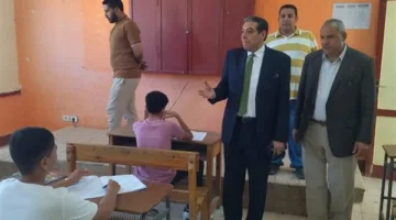 وكيل وزارة التعليم بجنوب سيناء يزور مراكز الامتحانات بإدارة الطور التعليمية