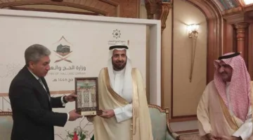 وزير السياحة والآثار يشارك في المؤتمر الكبير للحج في السعودية بدعوة رسمية من وزير السياحة السعودي.