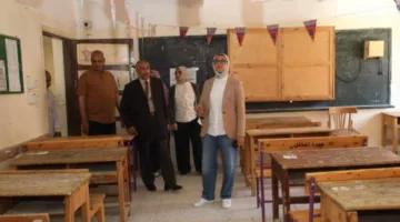 نائب محافظ الوادي الجديد تراقب استعدادات لجان واستراحات امتحانات الثانوية العامة