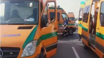 12 شخصًا مصابًا نتيجة انقلاب سيارة ميكروباص على طريق مصر الإسكندرية الزراعي