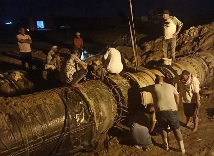 شمال سيناء: استعادة تشغيل الخط الرئيسي بكامل طاقته شمال سيناء: استعادة تشغيل الخط الرئيسي بكامل طاقته