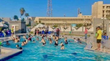 اهتمام سكان كفر الشيخ بتمضية عطلة العيد في حديقة الخالدين
