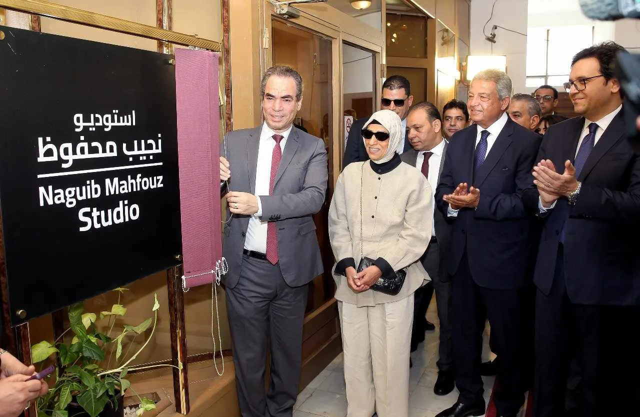 وزير الثقافة يشارك في افتتاح ستوديو نجيب محفوظ في ماسبيرو وزير الثقافة يشارك في افتتاح ستوديو نجيب محفوظ في ماسبيرو