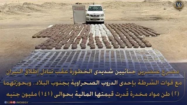 مقتل تاجري مخدرات بحوزتهما طنَين من الحشيش خلال مطاردة عنيفة في الصحراء مقتل تاجري مخدرات بحوزتهما طنَين من الحشيش خلال مطاردة عنيفة في الصحراء