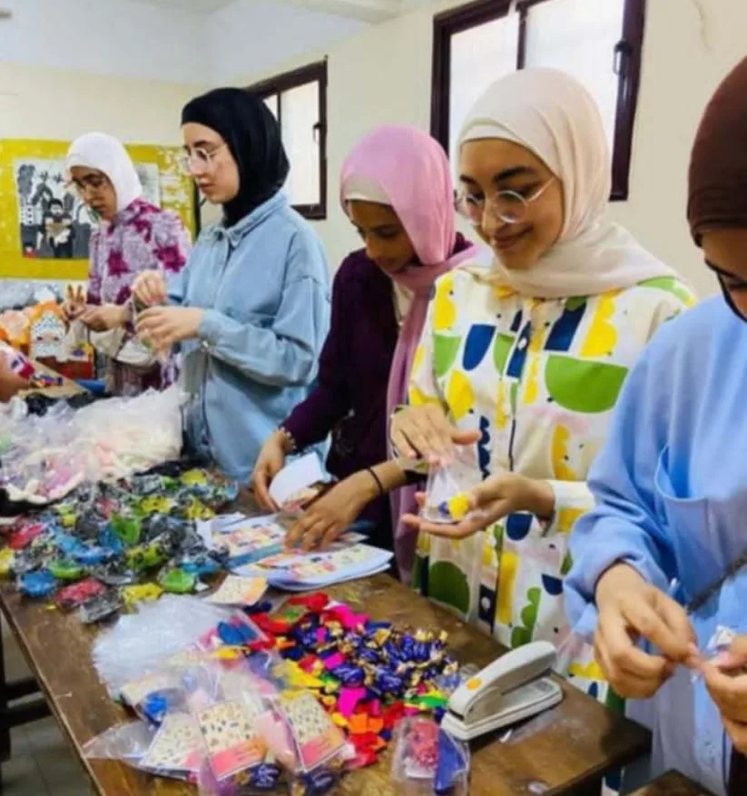 شباب مركز العريش يزرعون السعادة في قلوب الأطفال في يوم عيد الأضحى الأول