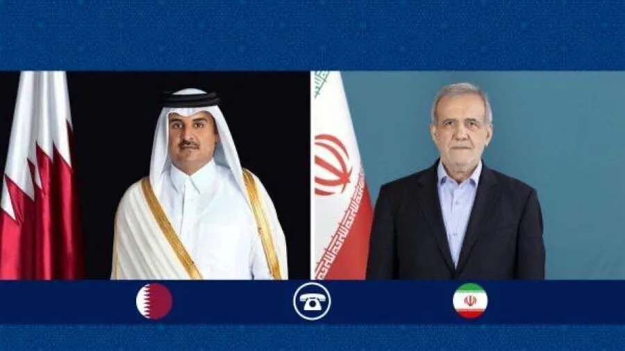 أمير قطر والرئيس الإيراني يناقشان الجهود المبذولة لوقف الانتهاكات في غزة أمير قطر والرئيس الإيراني يناقشان الجهود المبذولة لوقف الانتهاكات في غزة