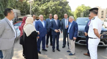 محافظ القاهرة يزور موقع أعمال التجديد في شارع أحمد زكي