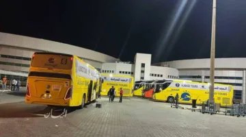 وصول أول مجموعة من حجاج البر إلى ميناء نويبع