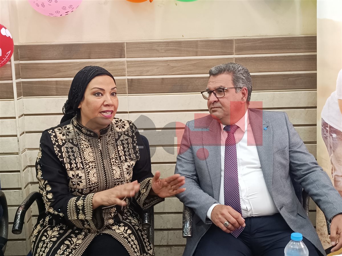النائبة نشوي الديب ومحمد مرعي سكرتير عام مساعد محافظة الجيزة