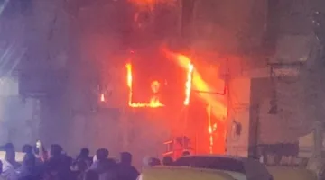 إخماد حريق دمر أشجاراً في منطقة بيانكي العجمي بالإسكندرية