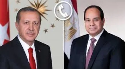 السيسي يجرى محادثة هاتفية مع نظيره التركي لبحث التوترات الإقليمية وتعزيز جهود الاستقرار. السيسي يجرى محادثة هاتفية مع نظيره التركي لبحث التوترات الإقليمية وتعزيز جهود الاستقرار.