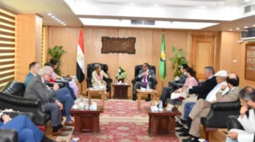 محافظ الفيوم يلتقي برئيسة وفد الاتحاد الأوروبي في مصر لتعزيز أوجه التعاون المشتركة