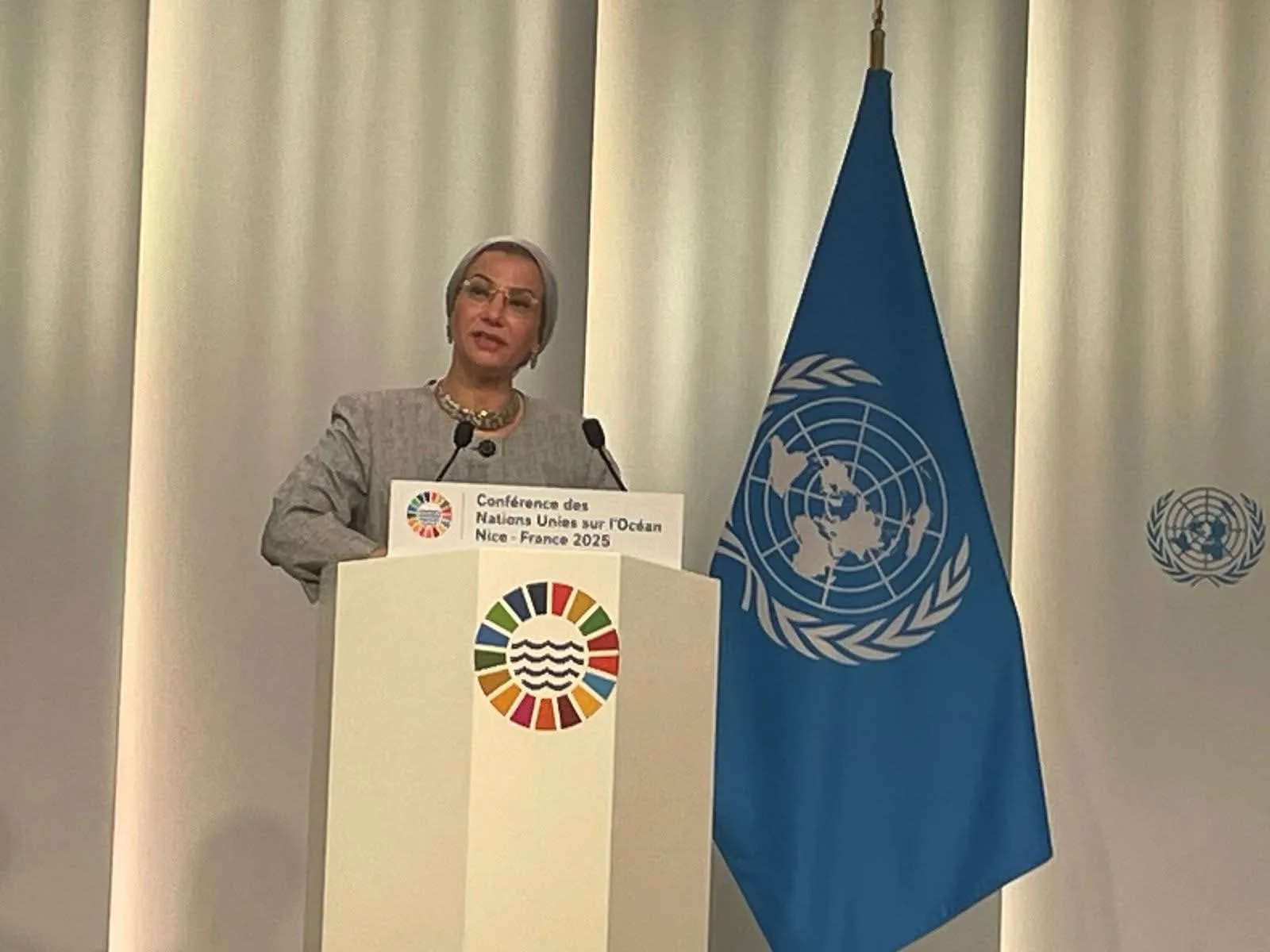 وزيرة البيئة تمثل مصر في الجلسة العامة لمؤتمر الأمم المتحدة الثالث للمحيطات UNOC3 وزيرة البيئة تمثل مصر في الجلسة العامة لمؤتمر الأمم المتحدة الثالث للمحيطات UNOC3