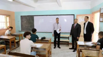 محافظ الشرقية يزور لجان امتحانات الثانوية العامة في مدرسة الناصرية الإعدادية المشتركة بالزقازيق