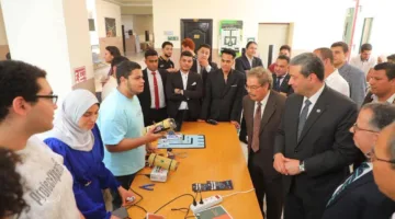 محافظ دمياط يقوم بجولة تفقدية في جامعة الدلتا للعلوم والتكنولوجيا