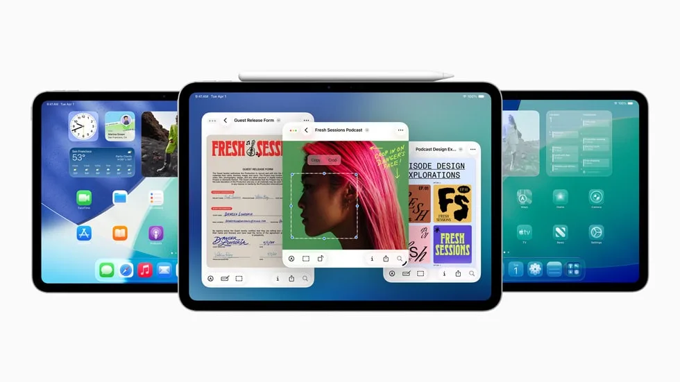 «أبل» تطلق إصدار «iPadOS 26» مع أكبر تحديث تاريخي لأجهزة آيباد. «أبل» تطلق إصدار «iPadOS 26» مع أكبر تحديث تاريخي لأجهزة آيباد.