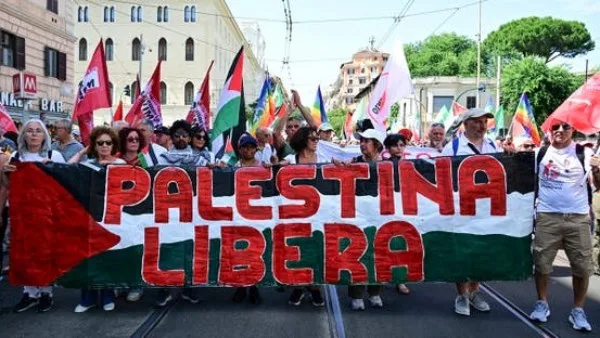 Stop the Complicity: Hundreds of Thousands Protest in Rome Against the Gaza Genocide Stop the Complicity: Hundreds of Thousands Protest in Rome Against the Gaza Genocide