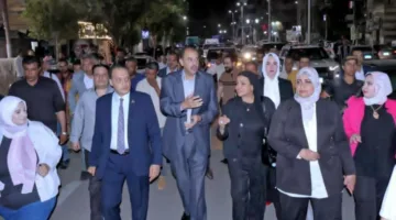 عبد الفتاح سراج يراقب تقدم تطوير شارع أسيوط – سوهاج ويثني على أعمال التجميل والبنية التحتية
