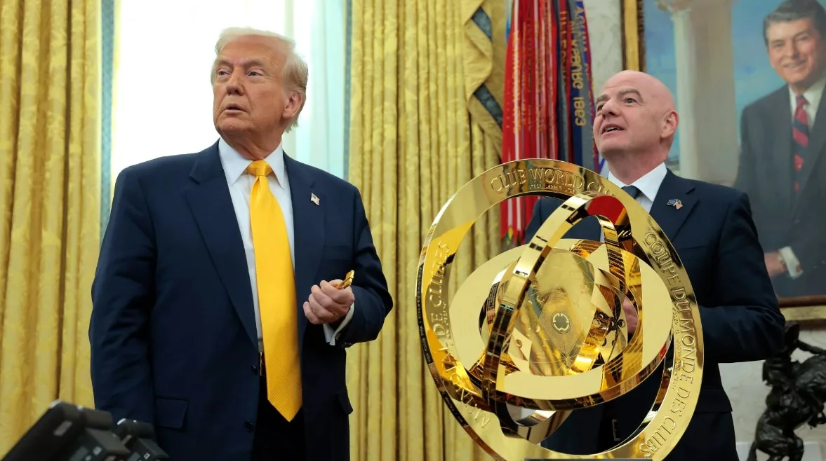 Trump attends the match between Al Ahly and Inter Miami at the opening of the Club World Cup. Trump attends the match between Al Ahly and Inter Miami at the opening of the Club World Cup.