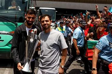 احتفال كبير لمنتخب البرتغال في لشبونة دون رونالدو احتفال كبير لمنتخب البرتغال في لشبونة دون رونالدو