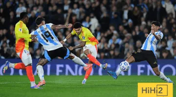 إحصاءات النصف الأول من مباراة الأرجنتين وكولومبيا
