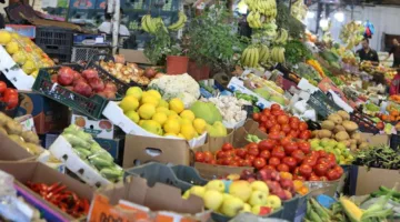 3341 طن من الفواكه والخضروات وصلت إلى السوق المركزي يوم الإثنين